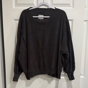 American Eagle Outfitters Charcoal Crew Neck Sweater